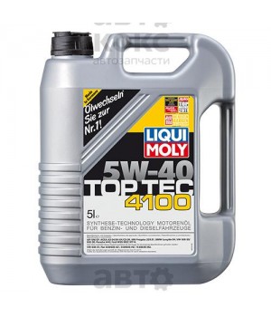 Моторное масло синтетическое LIQUI MOLY LQ 7501 TOP TEC 4100 SAE 5W-40 5L