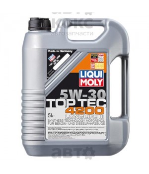 Моторное масло синтетическое LIQUI MOLY LQ 7661 TOP TEC 4200 SAE 5W-30 5L