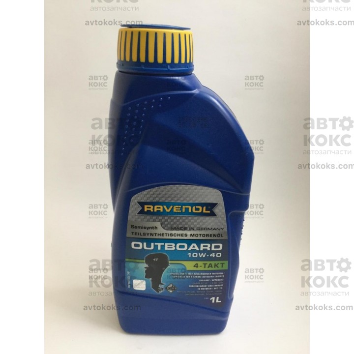 Полусинтетическое моторное масло Ravenol 10W40 для 4-х тактных лодочных двигателей 1л