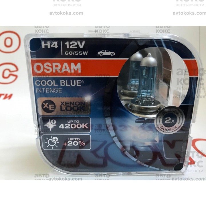 Лампа галогенная Osram 64193CBI H4 COOL BLUE INTENSE 60/ 55WP43P 12V