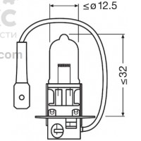 Лампа галогенная Osram OS 64151 H3 12V 55W PK22s