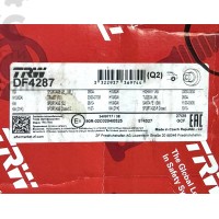 TRW DF4287 задний тормозной диск Hyundai ix35 Santa Fe Trajet Tucson KIA Sportage