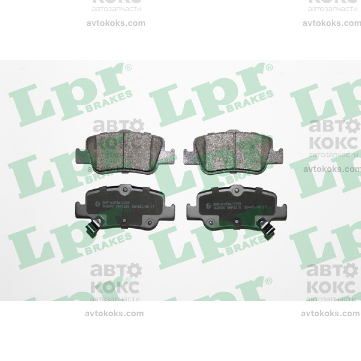 Тормозные колодки задние LPR 05P1315 Toyota Auris Corolla