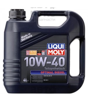 Моторное масло полусинтетическое LIQUI MOLY LQ 3934 OPTIMAL DIESEL SAE 10W-40 4L