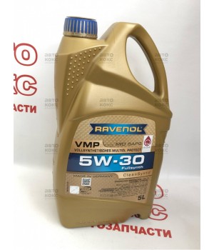 Синтетическое низкозольное моторное масло Ravenol VMP 5W30 MID SAPS 5L