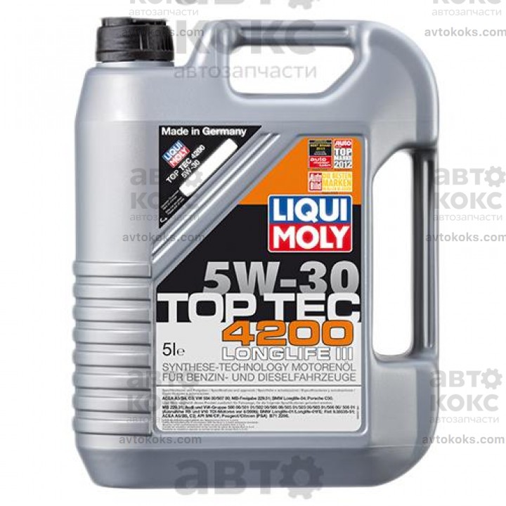 Моторное масло синтетическое LIQUI MOLY LQ 7661 TOP TEC 4200 SAE 5W-30 5L