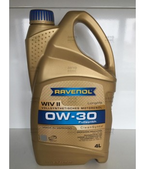 Моторное масло синтетическое Ravenol WIV II 0W30 4L