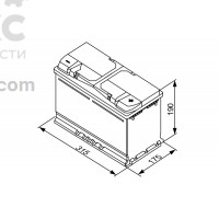 Аккумулятор BOSCH BO 0092S50110 85А  