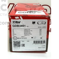 Тормозные колодки передние TRW GDB3461 HYUNDAI i40 ix35 TUCSON KIA SOUL SPORTAGE 