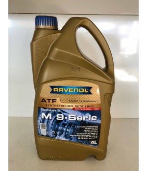 Синтетическая трансмиссионная жидкость Ravenol ATF M 9-SERIE 4L
