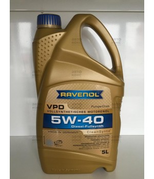 Синтетическое моторное масло Ravenol VPD 5W40 5L