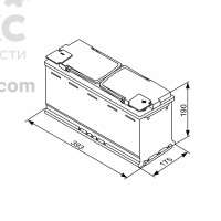 Аккумулятор BOSCH BO 0092S5A150 105А