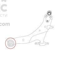 CTR CVKH-65(GV0057) Сайлентблок переднего рычага задний KIA CEED Hyundai i30