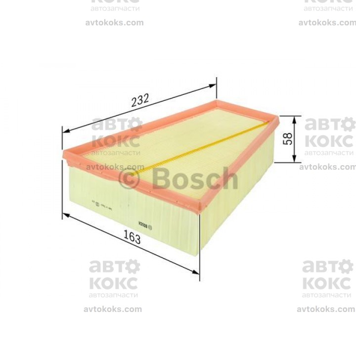 Фильтр воздушный BOSCH F 026 400 126 Nissan Qashqai X-Trail