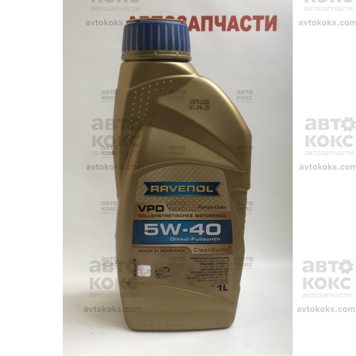 Моторное масло синтетическое Ravenol 5W40 VPD 1L