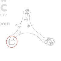 CTR CVKH-66(GV0075) Сайлентблок переднего рычага задний KIA Magentis Sportage Hyundai Tucson