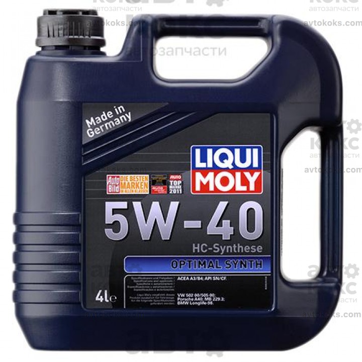 Моторное масло синтетическое LIQUI MOLY LQ 3926 OPTIMAL SYNTH SAE 5W-40 4L