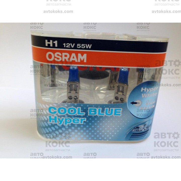 Лампа Osram 62150CBH-DUO H1 COOL BLUE HYPER 55W 12V P14.5S