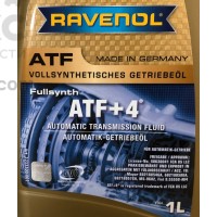 Масло трансмиссионное синтетическое RAVENOL ATF+4 Fluid 1L