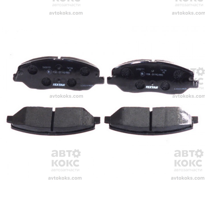 Тормозные колодки передние Textar TX 2435101 KIA Sorento Hyundai Santa Fe Ssangyong Korando