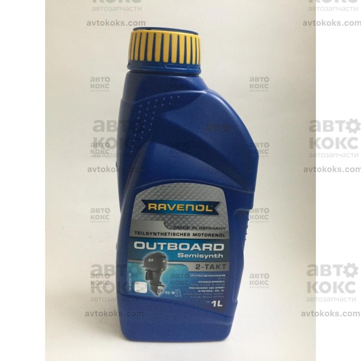Полусинтетическое моторное масло для 2-х тактных лодочных двигателей Ravenol OUTBOARD 1л